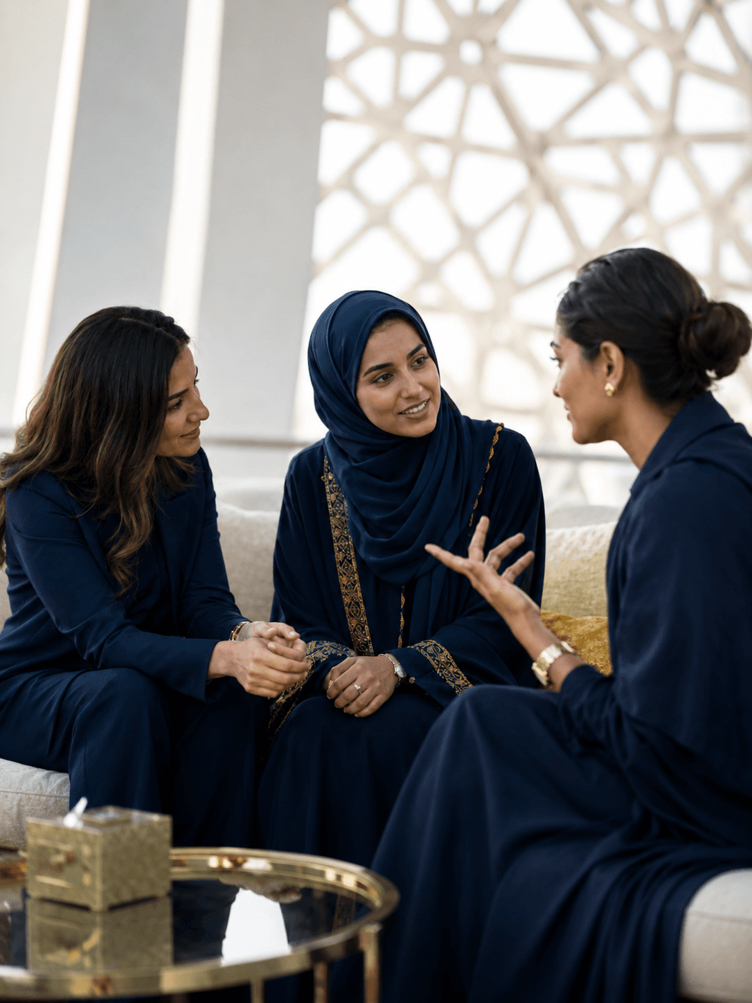Women from the Creative Women community connecting