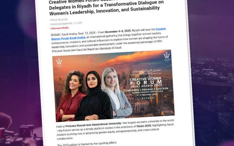 Creative Women Forum Saudi Arabia 2025